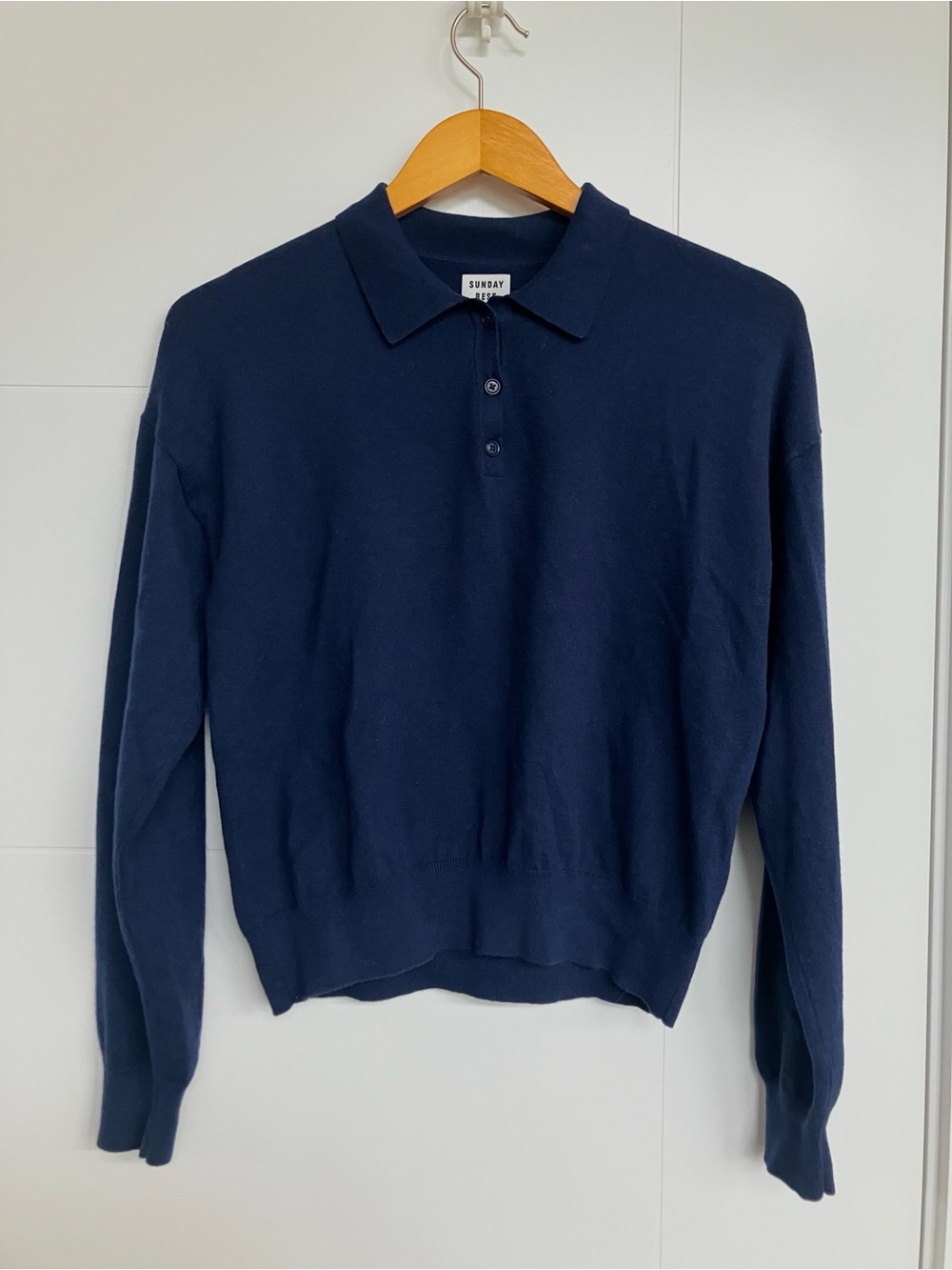 Aritzia Sunday Best Wool Blend Polo Sweater